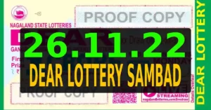 Dear Lottery Result 26/11/2022
